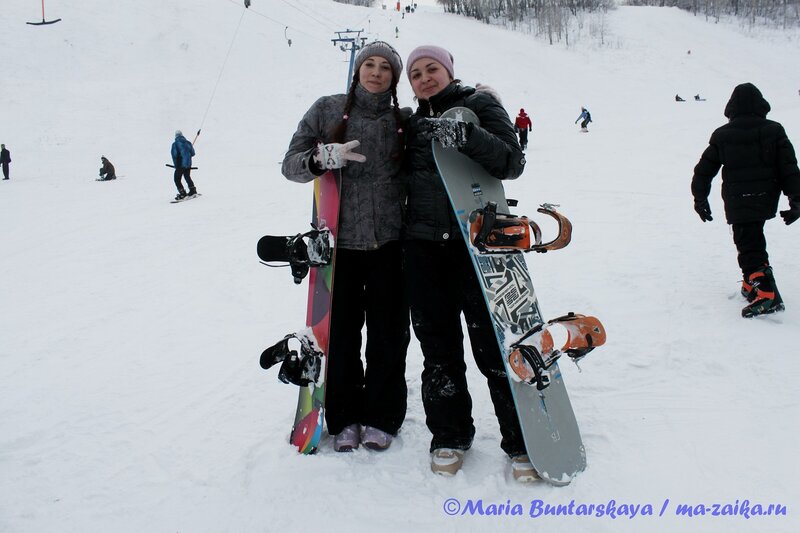 Первые шажки сноубордистов, Саратов, 13 января 2013 года