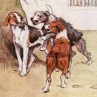 Cecil Aldin, White-ear and Peter