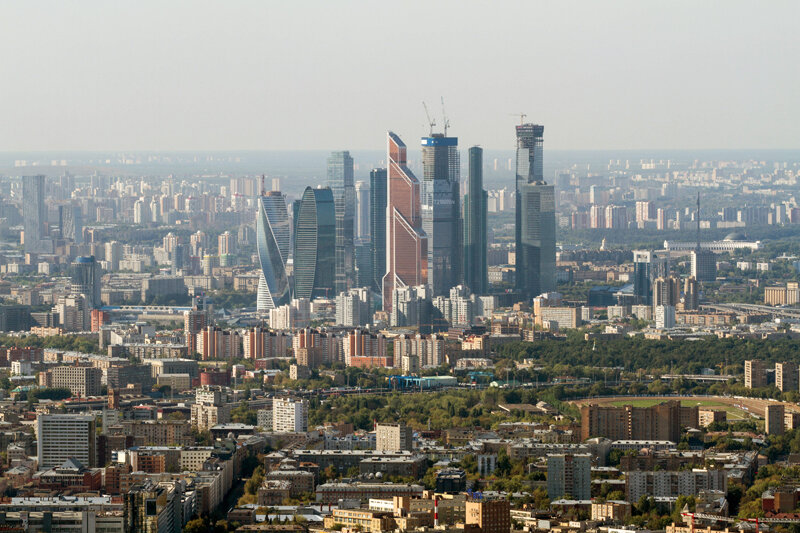 виды Москвы с Останкинской башни