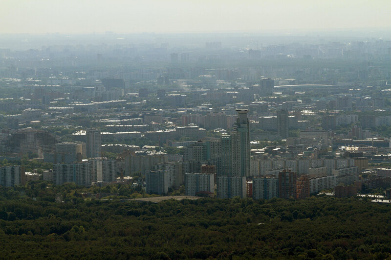 виды Москвы с Останкинской башни