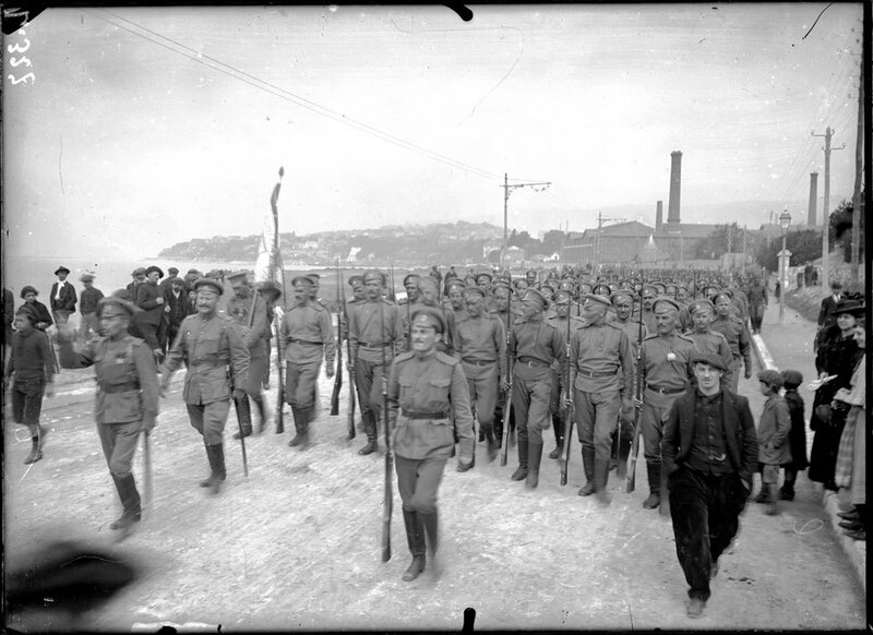 Les soldats russes à Marseille.