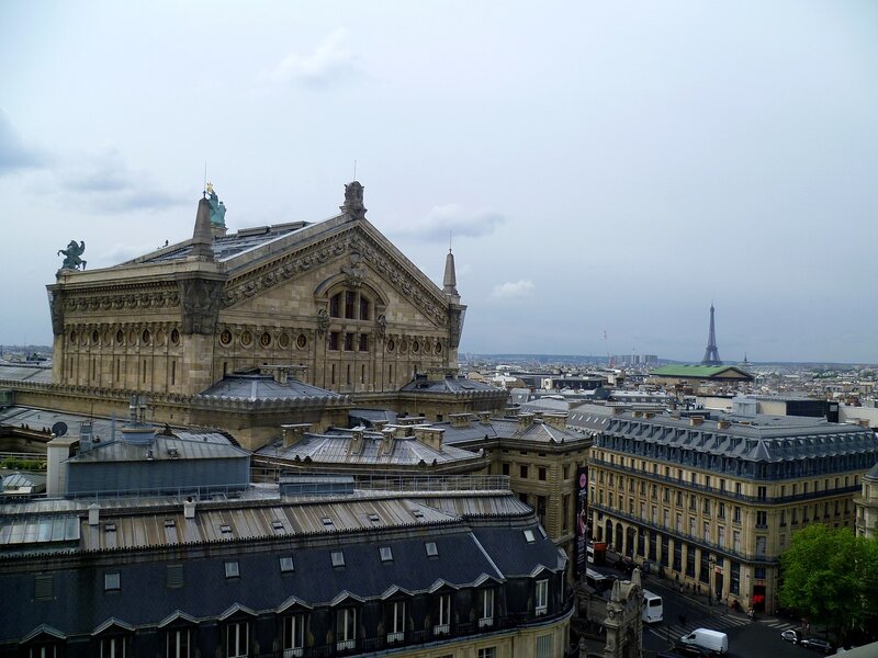 Париж, вид с крыши Галереи Лафайет (Paris, view from the roof of the Galeries Lafayette)