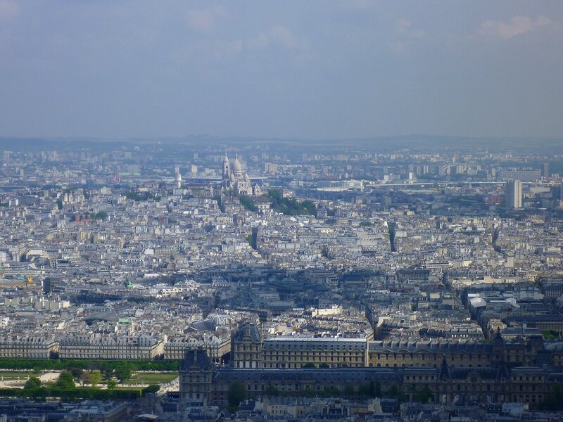 Париж, вид с небоскреба Монпарнас (Paris, view from Montparnasse skyscraper)