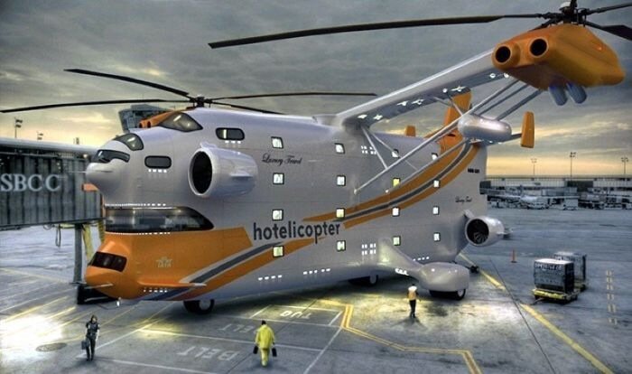 Первый в мире летающий отель: Hotelicopter (Вертолет-отель)