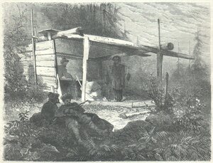 1872. Лагерь преступников в горах