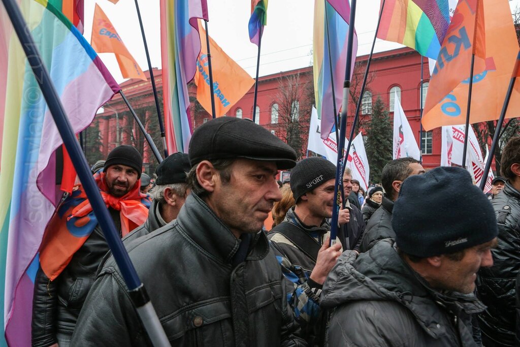Гей-марш на Евромайдане в Киеве