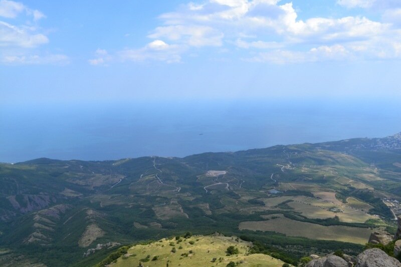 Панорама берега Крыма с Южной Демерджи