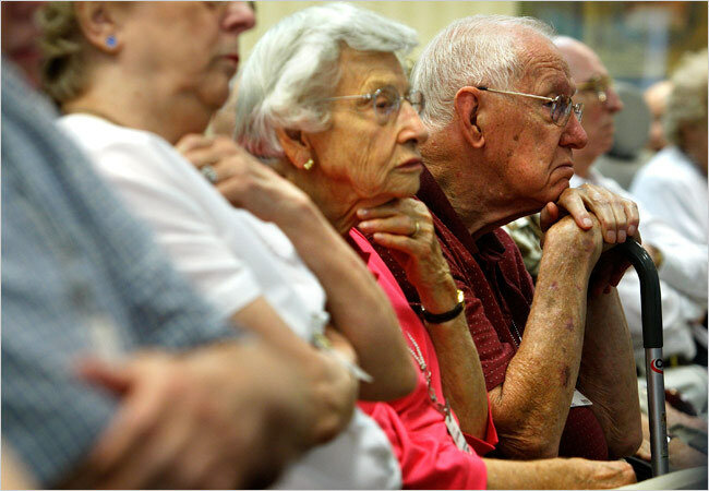 Economist: к 2035г число стариков в мире удвоится