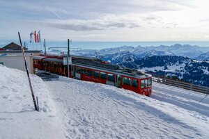 Новогодняя Швейцария, взгляд из Люцерна
