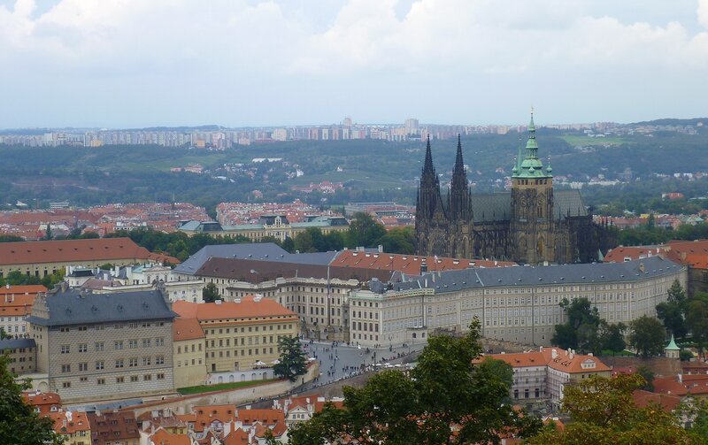 Чехия, Прага - вид с Петршинской башни (Czech Republic, Prague - view from Petrin Tower)