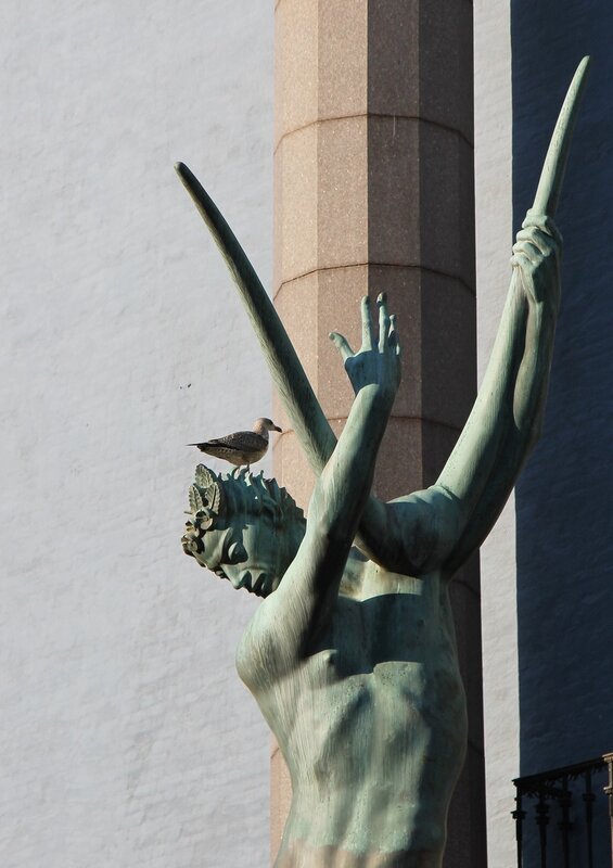 Стокгольм, Сенная площадь, Фонтан Орфея, Stockholm, Hötorget, Orfeusgruppen, The Orpheus Fountain