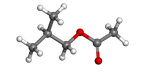 Изобутилэтанат, модели молекул, 3d молекулы, химия