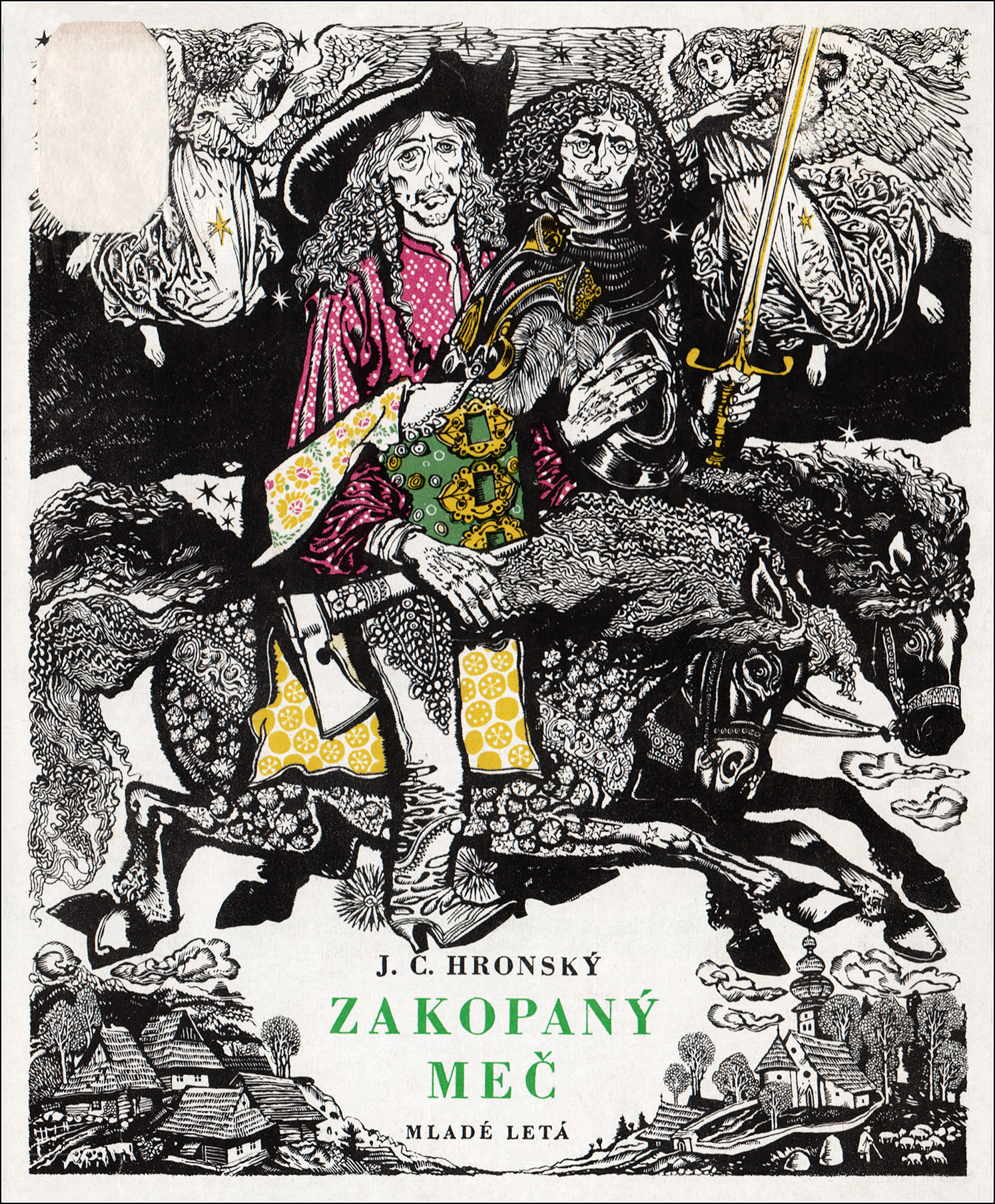 Book Graphics: Zakopaný meč. Illustrator Vladimír Machaj.