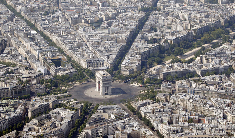 Париж: вид сверху