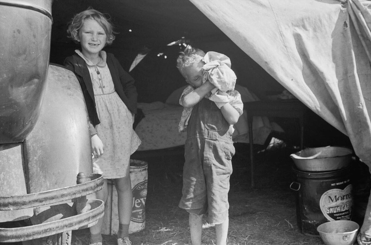 Дети сезонных рабочих, Округ Берриен, Мичиган, 1940