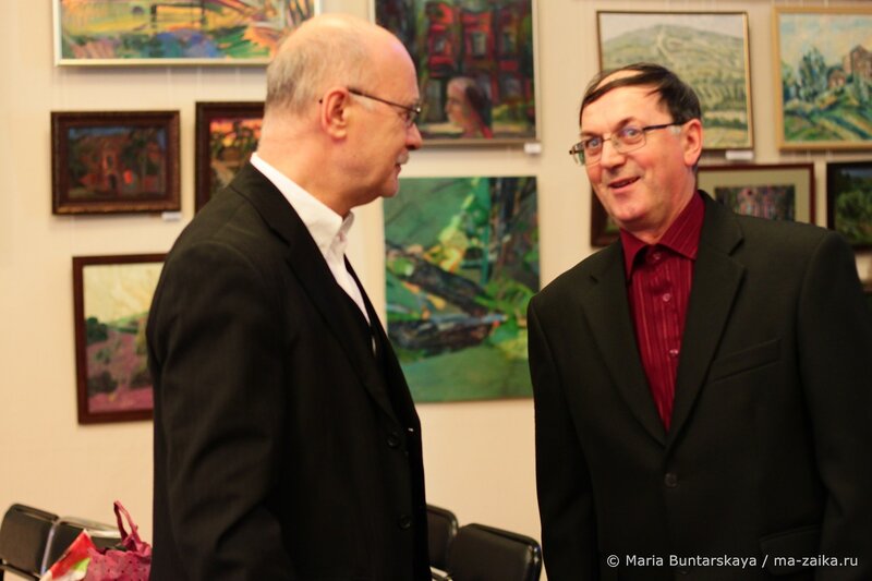 Открытие выставки 'Хвалынские пленэры', Саратов, дом работников искусств, 23 октября 2013 года