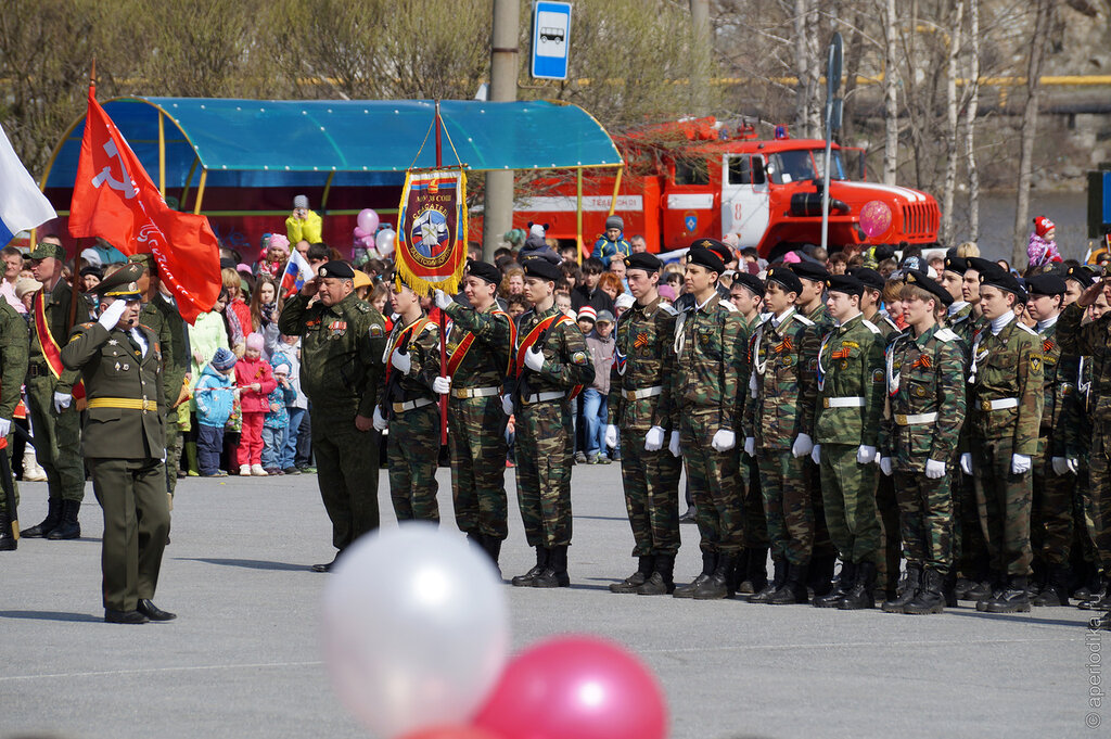 День Победы в Златоусте. Военный парад