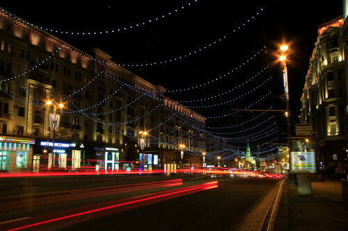 Москва предновогодняя ночью - фото 23