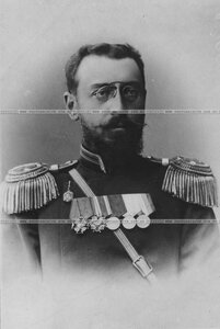 Армейский подполковник артиллерии в форме 1882-1907 гг. (портрет).