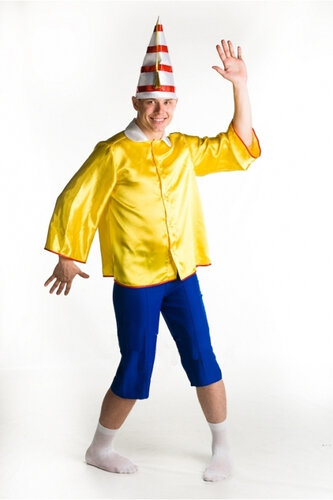 Мужской карнавальный костюм Буратино