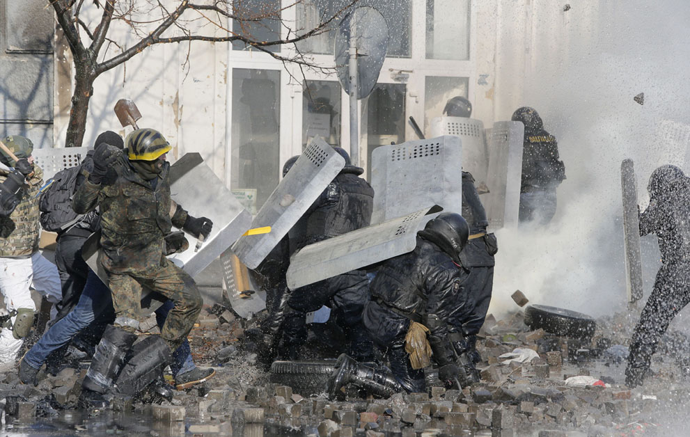 Кровавый бой в Киеве