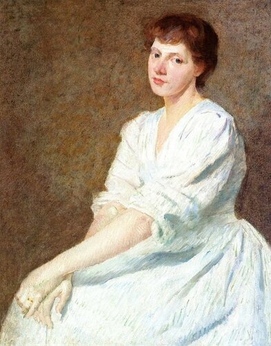 Julian Alden Weir - Portrait of Anna