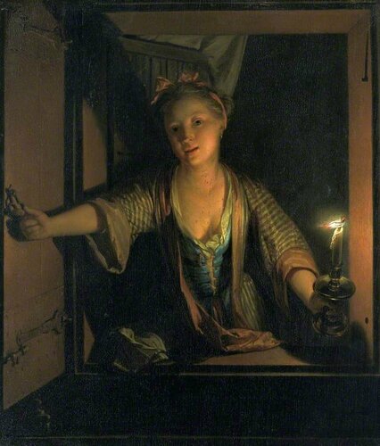 Godfried Schalcken - A Girl at the Window