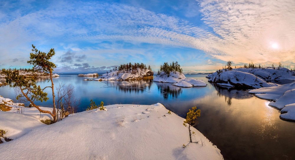 Ладожское озеро зимой