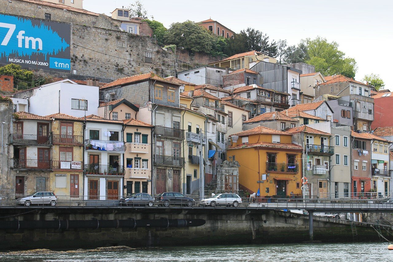 Porto. Along Douro river by 'rabelos' boat