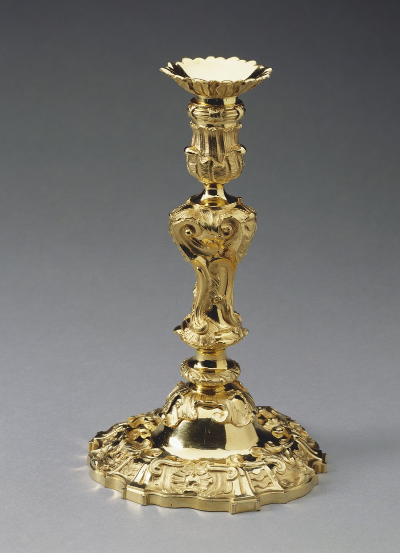 Attributed to George Wickes (1698-1761) Candlestick  circa 1740