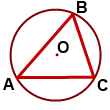 Как описать окружность около произвольного треугольника