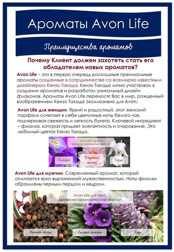 Ароматы Avon Life