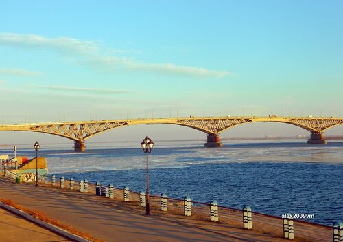 Саратов. Волга. Мост