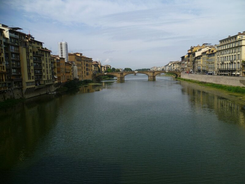 Италия, Флоренция. Река Арно (Italy, Florence. The river Arno)