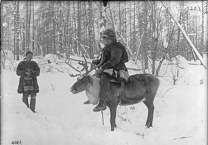 Ламут возвращается с Яропольской ярмарки, Марково, Сибирь, 1901