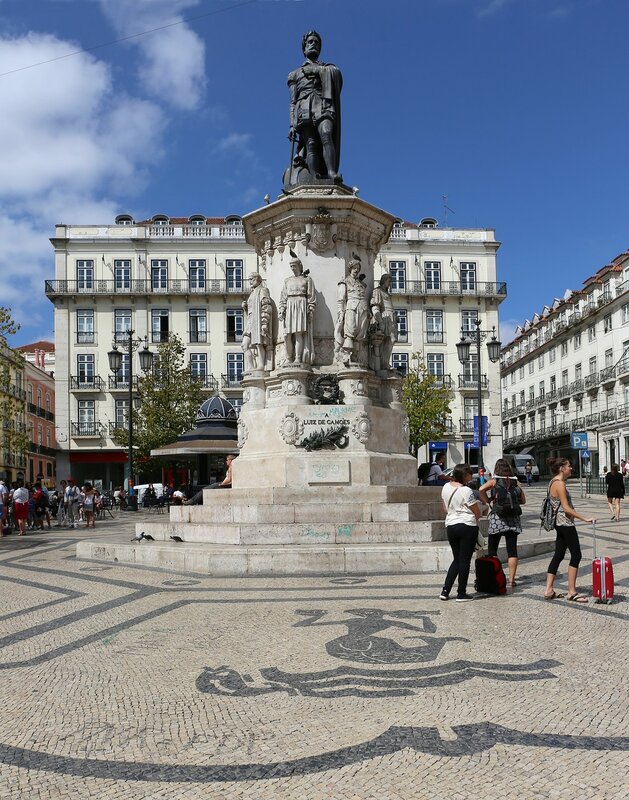 Lisbon. The Luis camões square (Praça Luís de Camões)