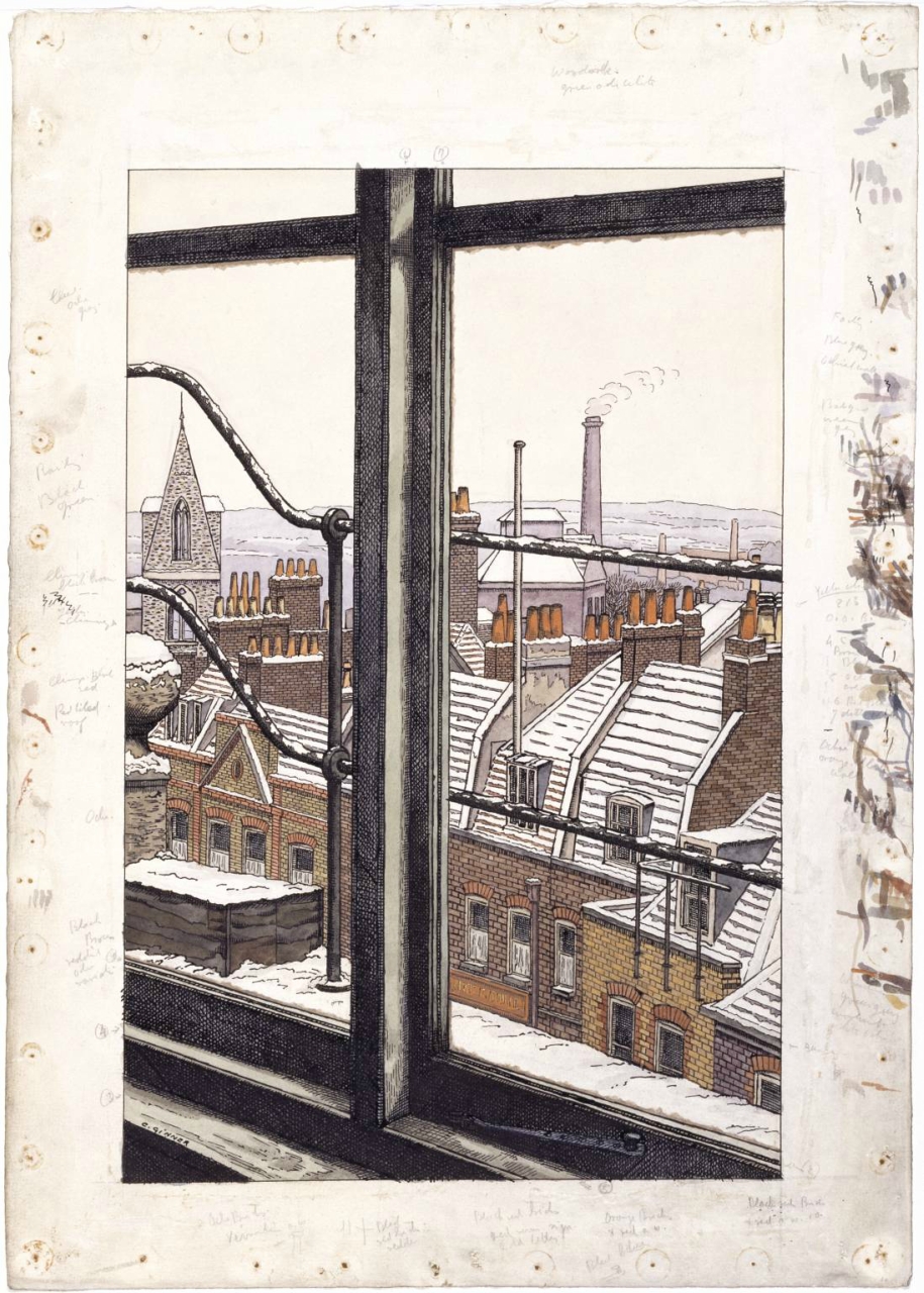 From a Hampstead Window 1923 by Charles Ginner 1878-1952