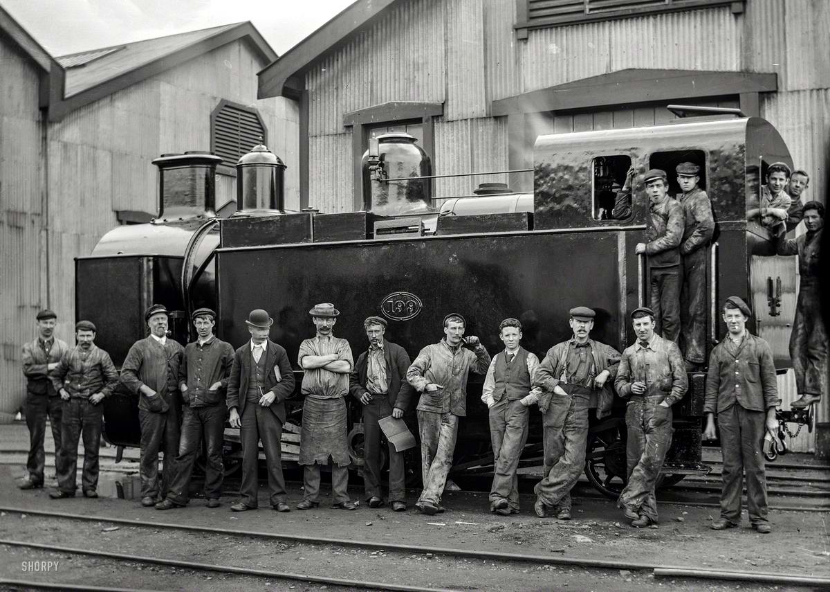 Железные дороги  начала 20-го века на снимках американских фотографов (15)