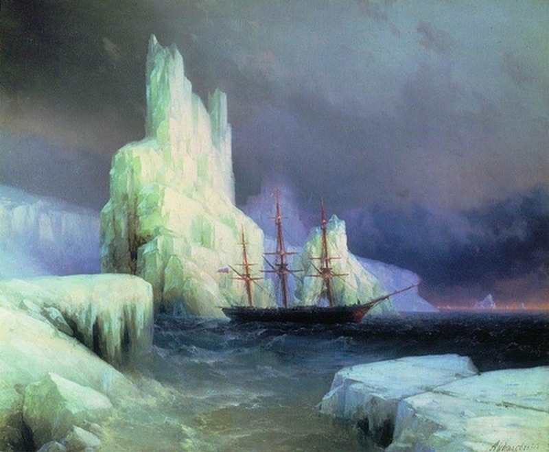 Ледники в Антарктиде, 1870