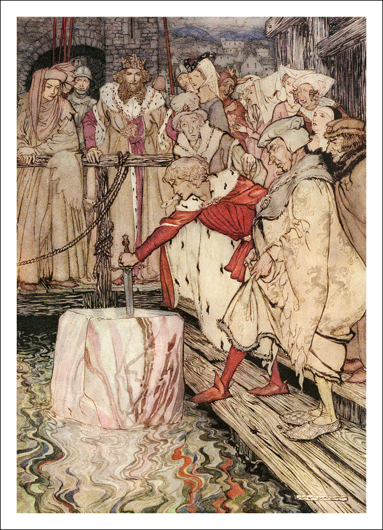 Arthur Rackham, The romance of King Arthur and his knights of the Round Table