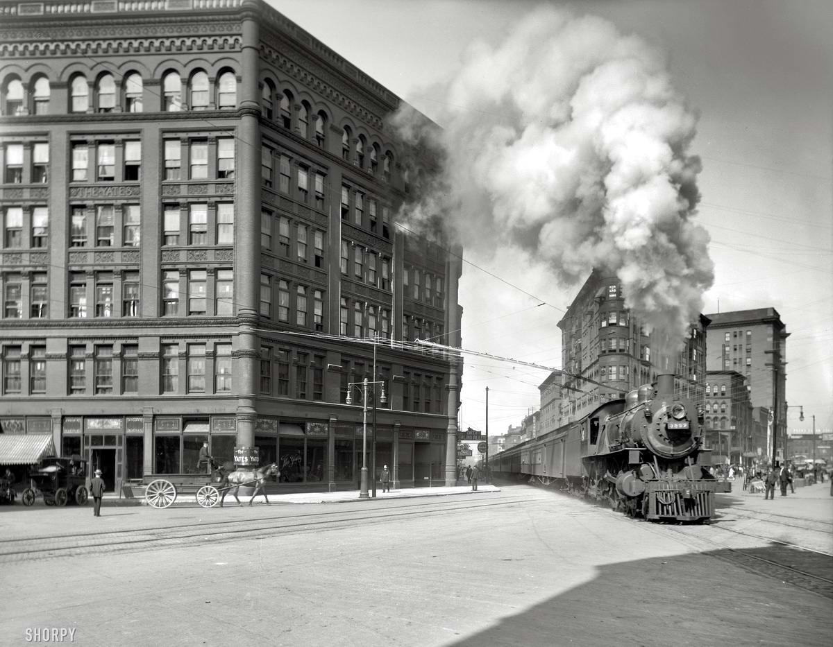 Железные дороги  начала 20-го века на снимках американских фотографов (18)
