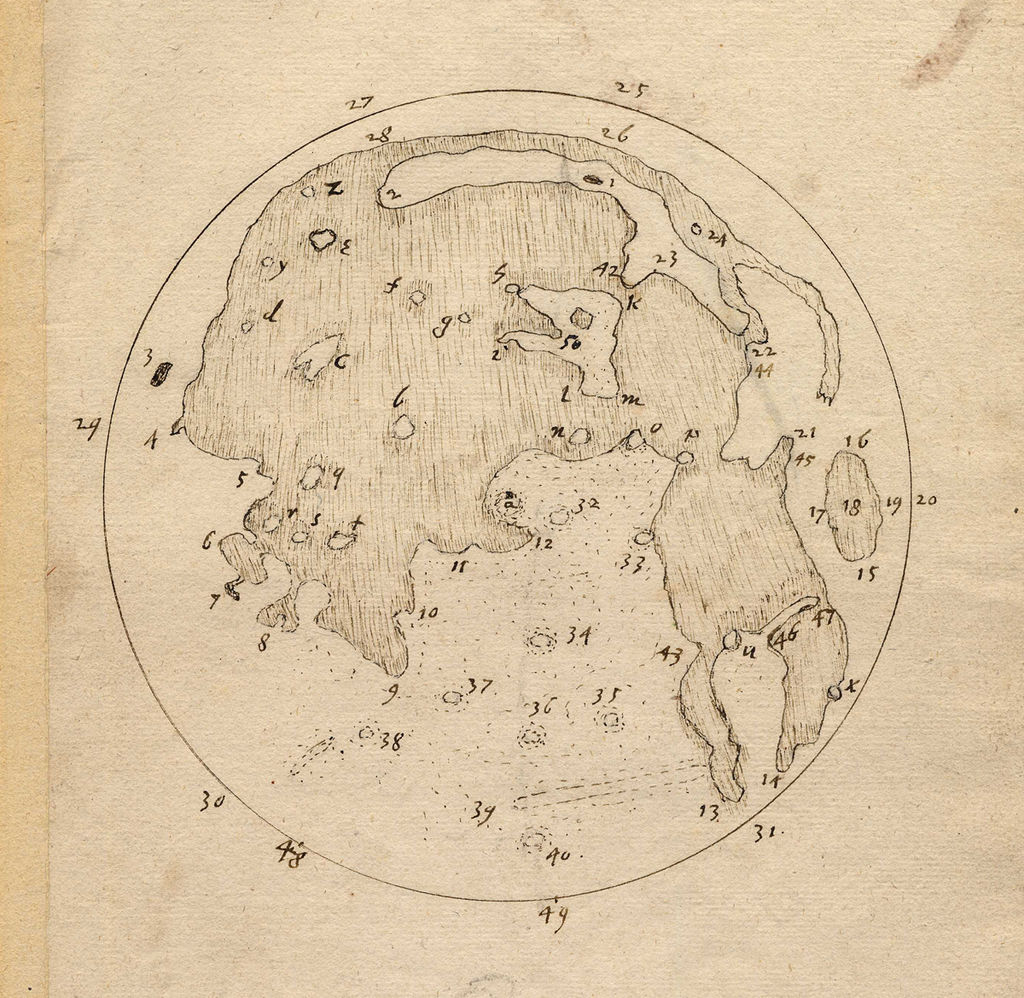 Карта земли на луне