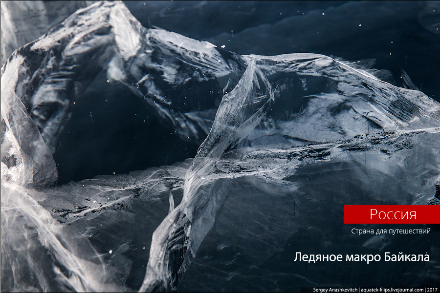 Ледяное макро Байкала