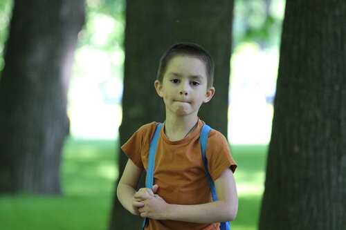 Мальчик в Михайловском саду (СПб)