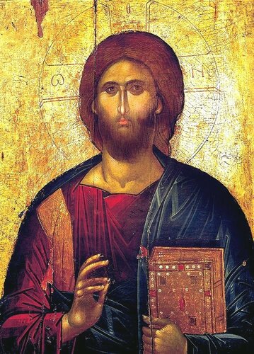 Христос Пантократор. Византийская икона.