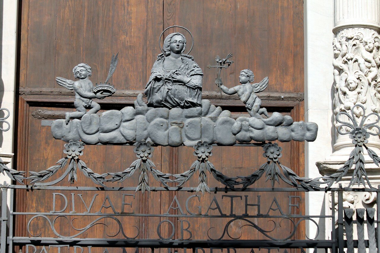 Catania. Church of the Abbey of Saint Agata (Chiesa della Badia di Sant'agata)