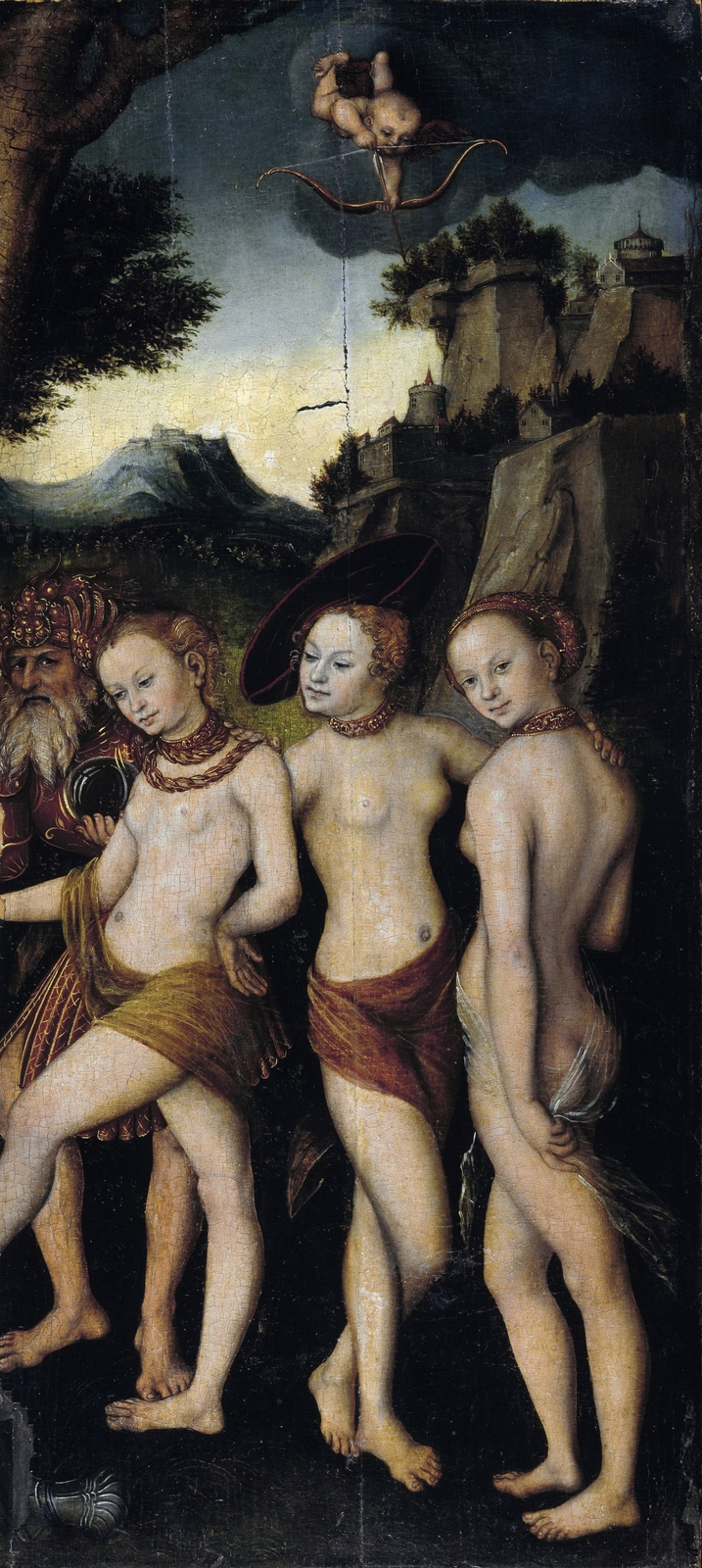 Суд Париса (The Judgment of Paris) (уцелевший фрагмент)_ок.1535_68 х 47_д.,м._Дессау, Художественная галерея.jpg