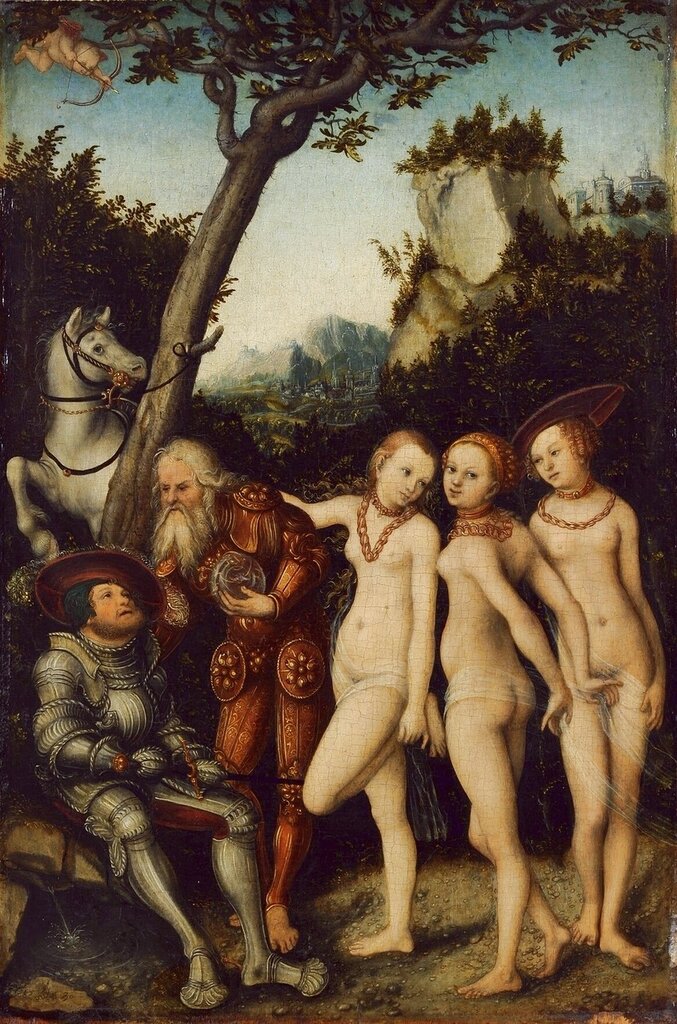 Суд Париса (The Judgment of Paris)_1530_35 х 23.6_д.,м_Карлсруэ, Кунстхалле.jpg