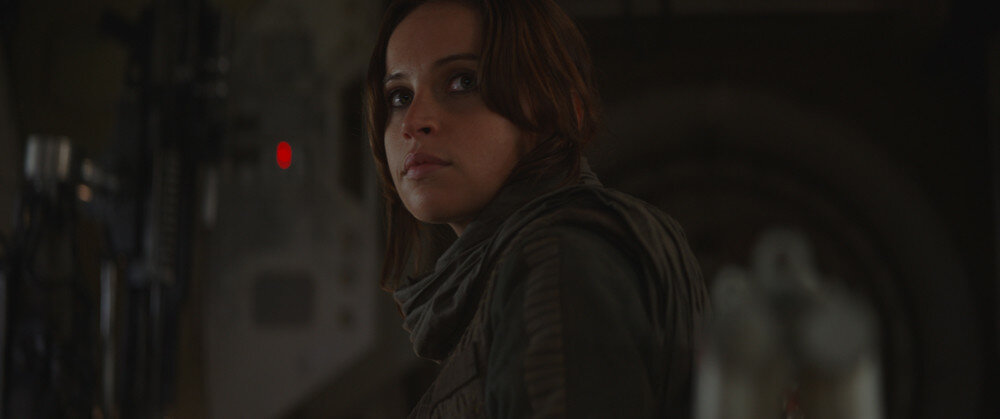 Rogue One: A Star Wars Story..Jyn Erso (Felicity Jones)..Photo credit: Lucasfilm/ILM..©2016 Lucasfilm Ltd. All Rights Reserved.