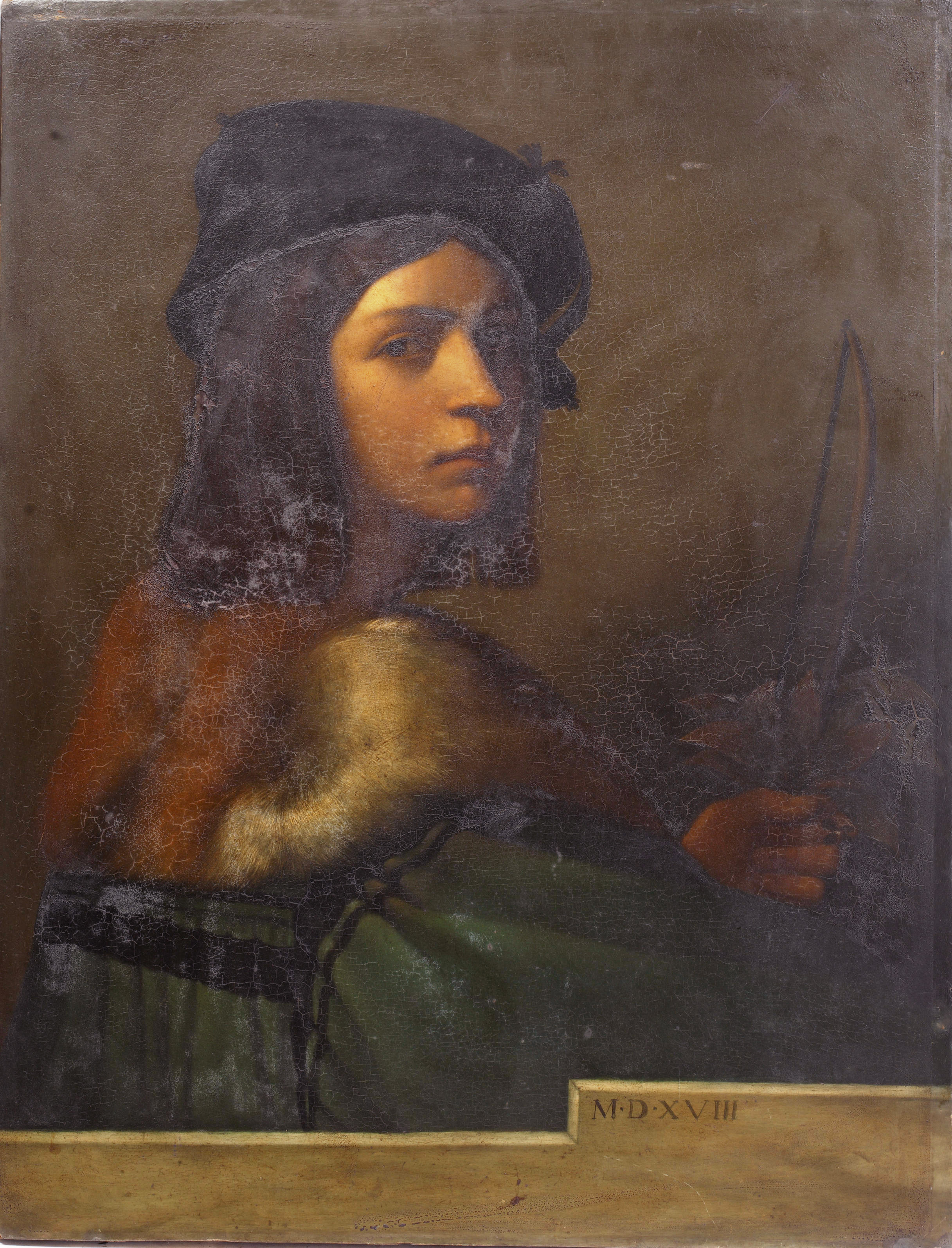 Self portrait, after Sebastiano del Piombo